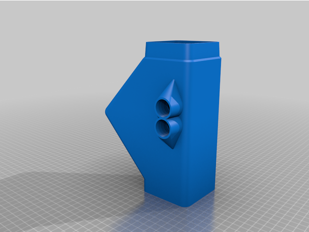 customized rain barrel downspout diverter 3D print model - Mito3D