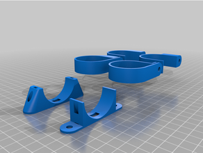 sentiero alligatore clip tubo personalizzato 3d print model - Mito3D