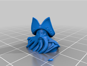 Davy Jones caraíbas piratas 3d print model - Mito3D