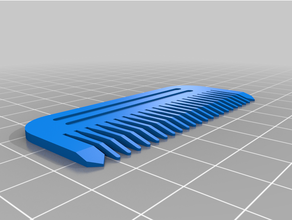 minimalistic travel comb 3d print model - Mito3D