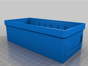 stapelbar Boxen Etiketten inbegriffen Box Sortierung Lager 3d print model - Mito3D