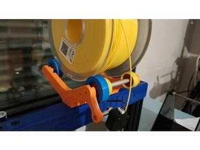 soporte filamento cuscinetti parà artiglieria genio bobina rullo 3d print model - Mito3D
