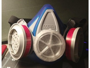 msa 200 ls respirador exalação válvula cobrir bainha filtro coronavírus cara mascarar 3d print model - Mito3D