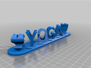 yoga customized 3d print model - Mito3D