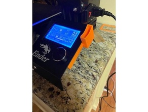 ender 3 lcd cover micro sd holder 3d print model - Mito3D