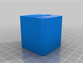 piccolo diesis bidone lame lama contenitore acuto 3d print model - Mito3D