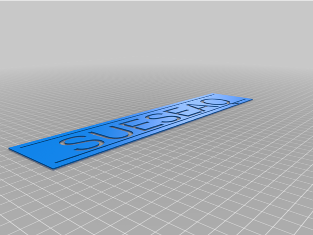 personalizado plantilla letras 3D print model - Mito3D