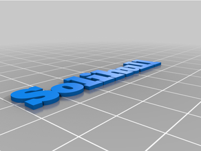 customized text font test 3d print model - Mito3D