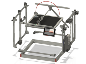 printfarm modello pf 554 3d stampante telaio assemblaggio 3d print model - Mito3D