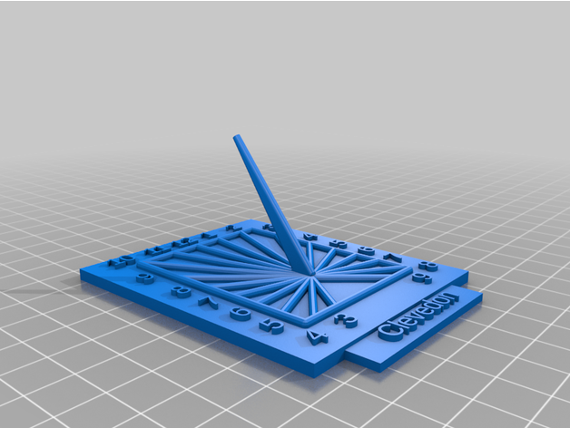 clevedon uk sun dial customized 3D print model - Mito3D