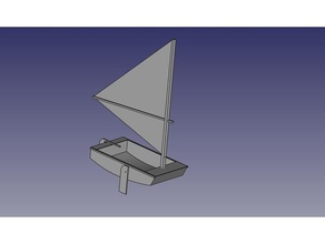 pdracer sailboat boat boating sail sailing 3d print model - Mito3D