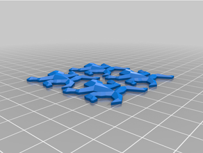 angepasst Volumen Drucken Werkzeug Escher Eidechse 3d print model - Mito3D
