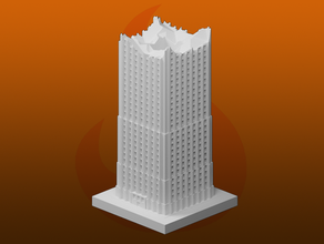 greeblecity ruins skyscraper xi greeblecityruins 3d print model - Mito3D