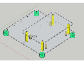 self-made board mounting pcb holder 3d print model - Mito3D