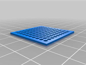 customized mesh - circular holes 3d print model - Mito3D