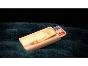 carteira Forte durável 3d impresso cartão crédito suporte minimalista dinheiro grampo fino caso bainha 3d print model - Mito3D
