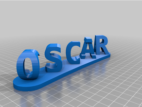 Oscar Celia özelleştirilmiş 3d print model - Mito3D