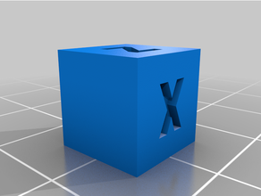 xyz 10mm étalonnage cube tester 3d print model - Mito3D