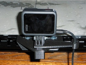 t-rex build plate gopro camera mount 3d print model - Mito3D
