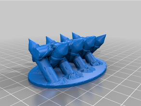 barricade spikes fence scatter terrain tabletop wargaming 3d print model - Mito3D