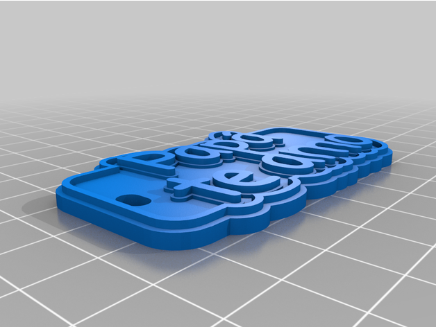 papà amo personalizzato 3D print model - Mito3D