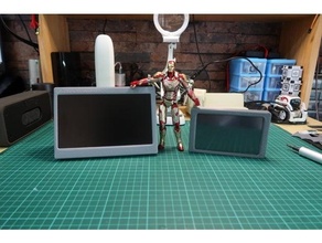 7 pouce portable afficher batterie 3d print model - Mito3D