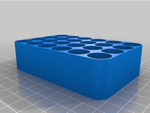 customized customizer -aa battery organizer holder container box storage tray 3d print model - Mito3D