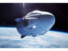lancement Amérique lithophane personnalisé launchamerica fusée espace spacex 3d print model - Mito3D