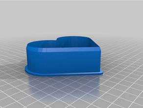 customized parametric cookie cutter - heart 3d print model - Mito3D
