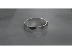 iron ring anneau bague fer martele jewelry 3d print model - Mito3D