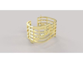 music bracelet musical notes 3d print model - Mito3D