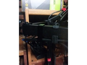 barato monitor estante soporte cable clips 3d print model - Mito3D