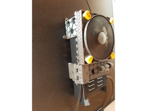 soutenir alimentation psu mk3s + ventilateur caisson prusa i3 3d print model - Mito3D
