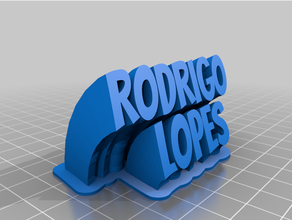 Rodrigo personnalisé 3d print model - Mito3D