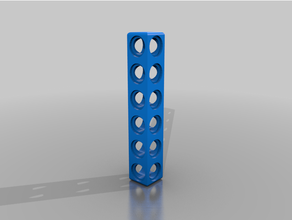 omni-directional studless technic beam lego 3d print model - Mito3D