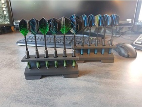 Pfeil Halter Unterstützung Rackstand Sanft Stahl Darts 3d print model - Mito3D