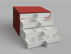 componentes clasificador caja electrónico almacenamiento 3d print model - Mito3D