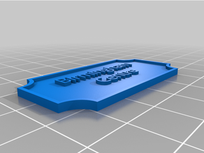 personalizado placa identificação 2 linha 3d print model - Mito3D