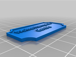 personalizado placa identificação 2 linha 3d print model - Mito3D