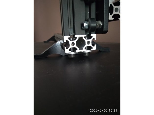 soporte perfil 40x20 perfiles aluminio 3D print model - Mito3D