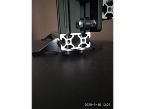soporte perfil 40x20 perfiles aluminio 3d print model - Mito3D