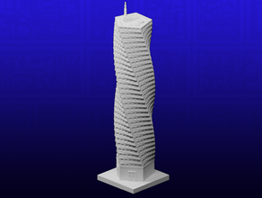 Greeblecity girando zumbando torre 3d print model - Mito3D