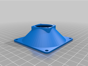 customized fan adapter spacer 3d print model - Mito3D