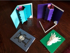 folding dice tower book dnd 3d print model - Mito3D