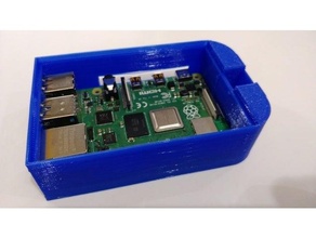 snap fit raspberry pi 4 case sanp 3d print model - Mito3D