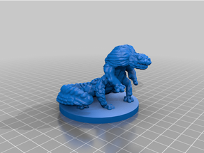 lago behir 28mm dnd miniatura masmorras dragões monstro descobridor mini rpg tampo mesa jogos 3d print model - Mito3D