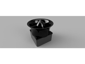 60mm fan ram air intake 3d print model - Mito3D