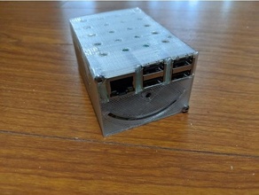 portátil framboesa pi 3 b+ recinto bateria rtc 3b caso bainha 3d print model - Mito3D