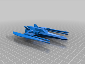 tigerhawk caccia stellare combattente nave spazio navicella spaziale 3d print model - Mito3D