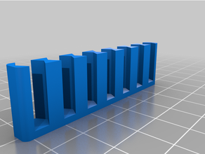 7x verhexen Schaft bisschen Halter Unterstützung parametrisch angepasst 3d print model - Mito3D